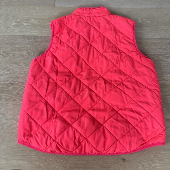 Neon Pink Quilted Vest Aeropostale Women's XL Full Zip Puffer Lightweight - Picture 2 of 9